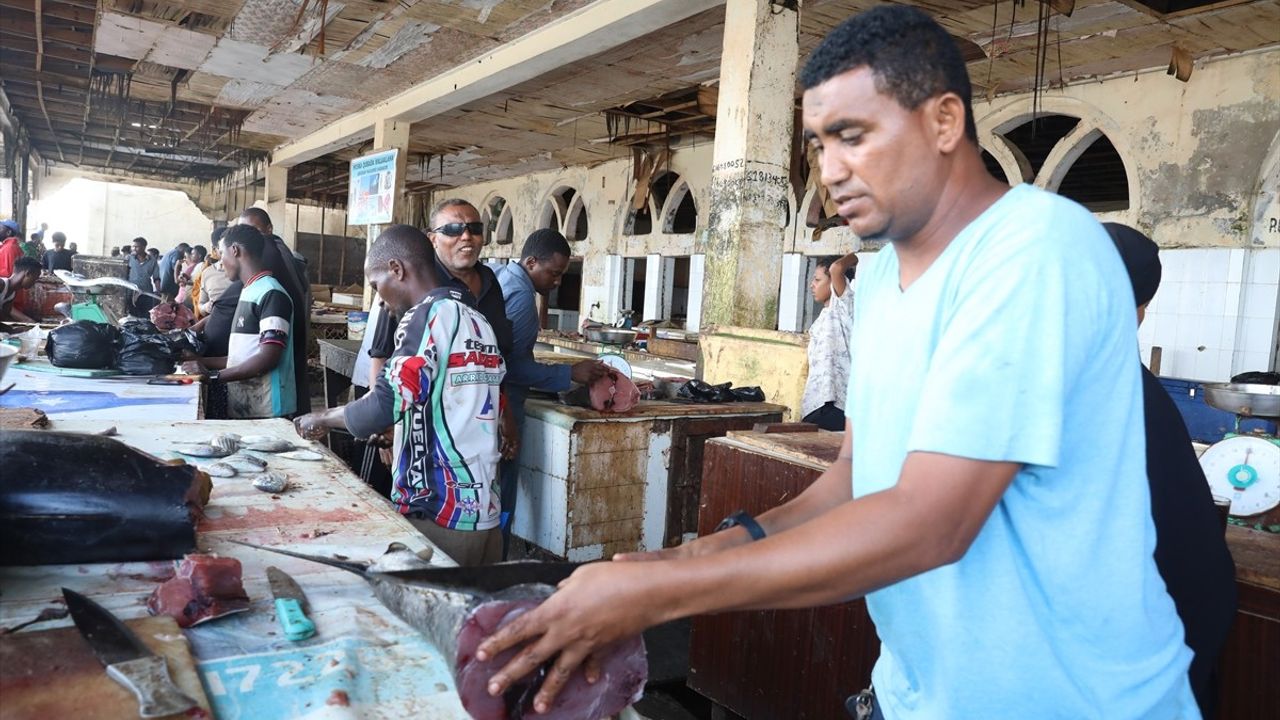 Somalililerin Hint Okyanusu'nda Balık Tutma ve Yüzme Keyfi