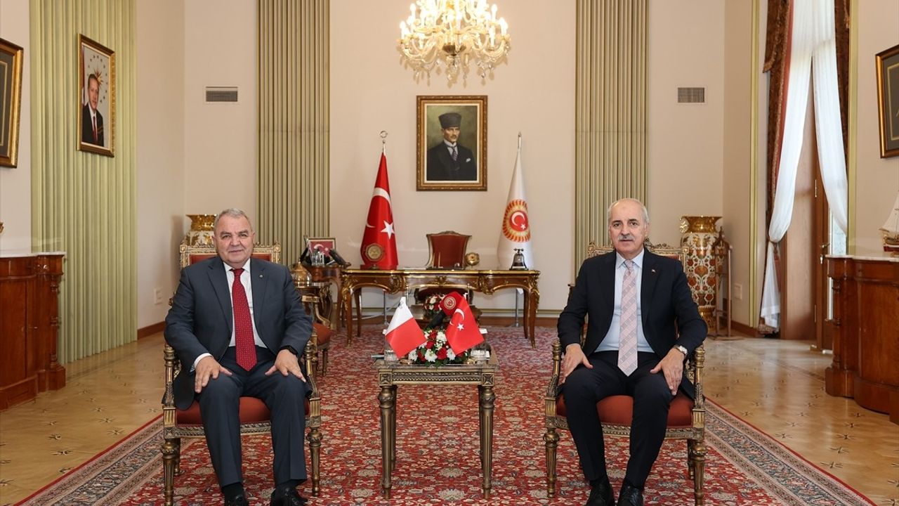 TBMM Başkanı Kurtulmuş, Malta Temsilciler Meclisi Başkanı ile Görüştü
