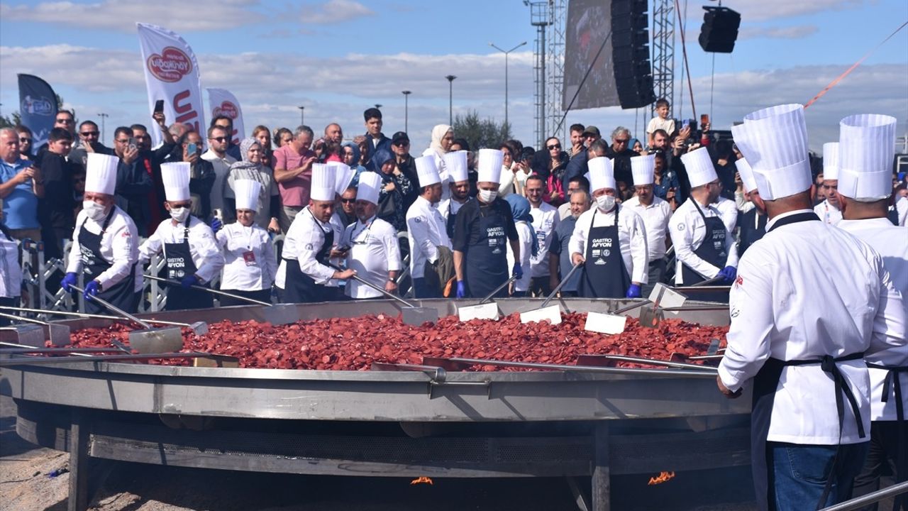 Uluslararası Gastro Afyon Festivali Rekora İmza Attı