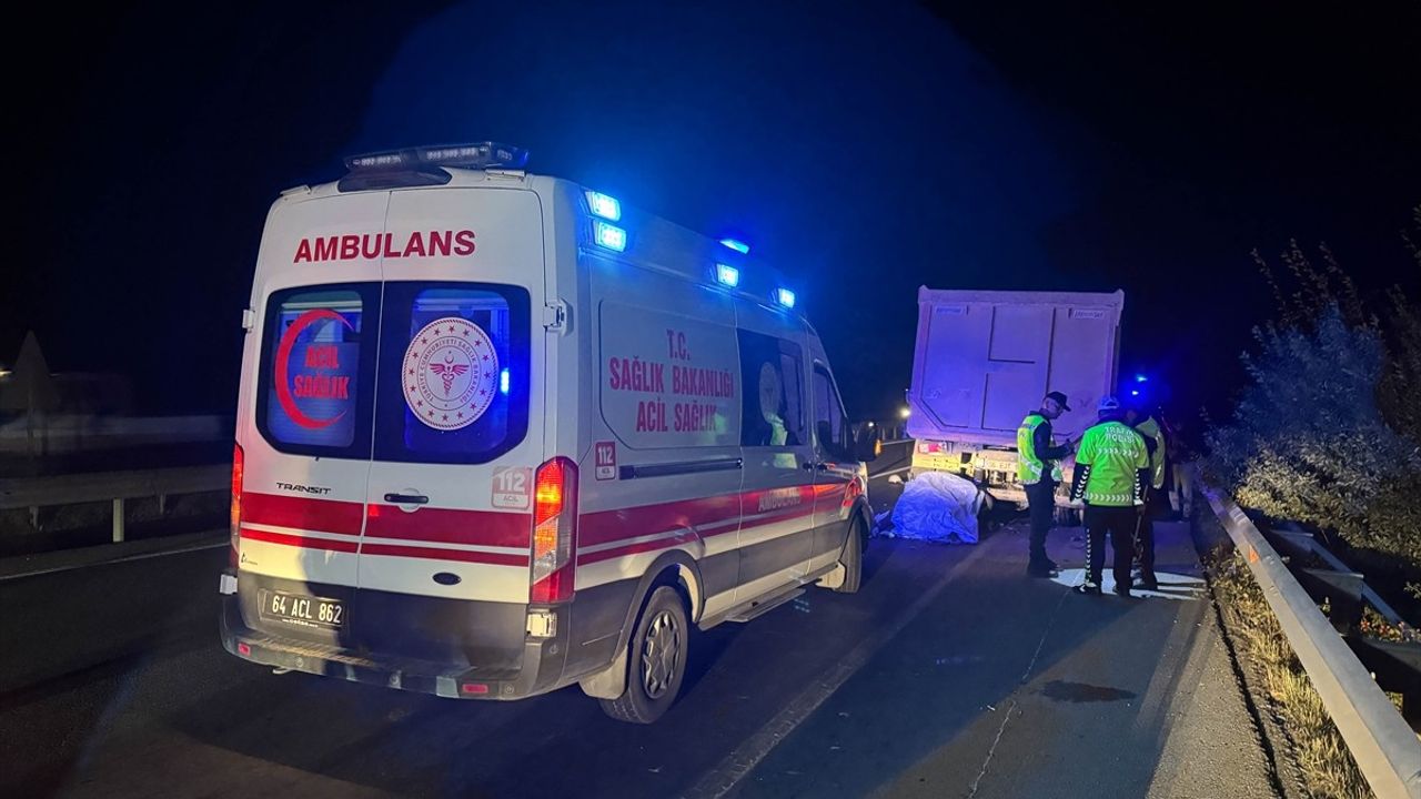 Uşak'ta Motosiklet Kazası: Bir Kişi Hayatını Kaybetti