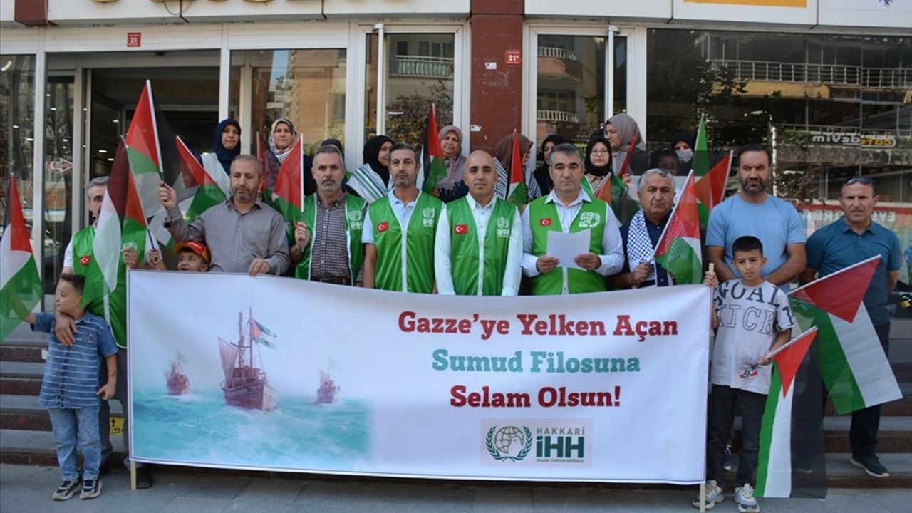 Van ve Hakkari'den Filistin'e Destek Çağrısı