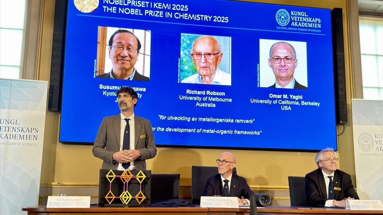 2025 Nobel Kimya Ödülü Sahipleri Açıklandı