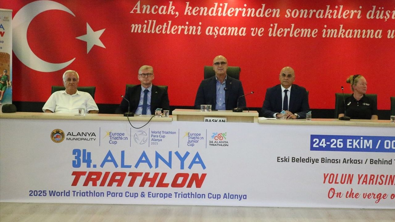 34. Alanya Triatlonu Heyecanı Başlıyor