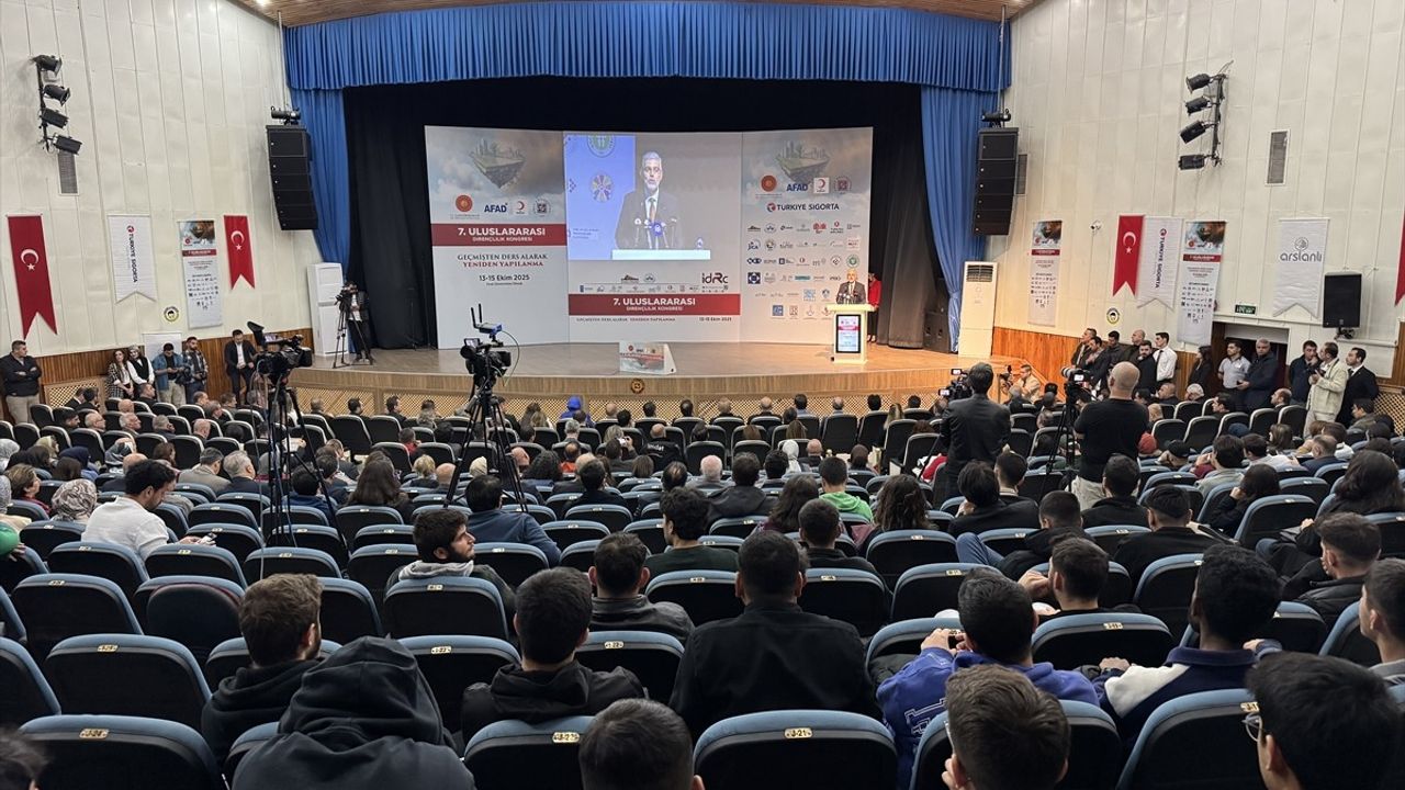 7. Uluslararası Afet ve Dirençlilik Kongresi Elazığ'da Başladı