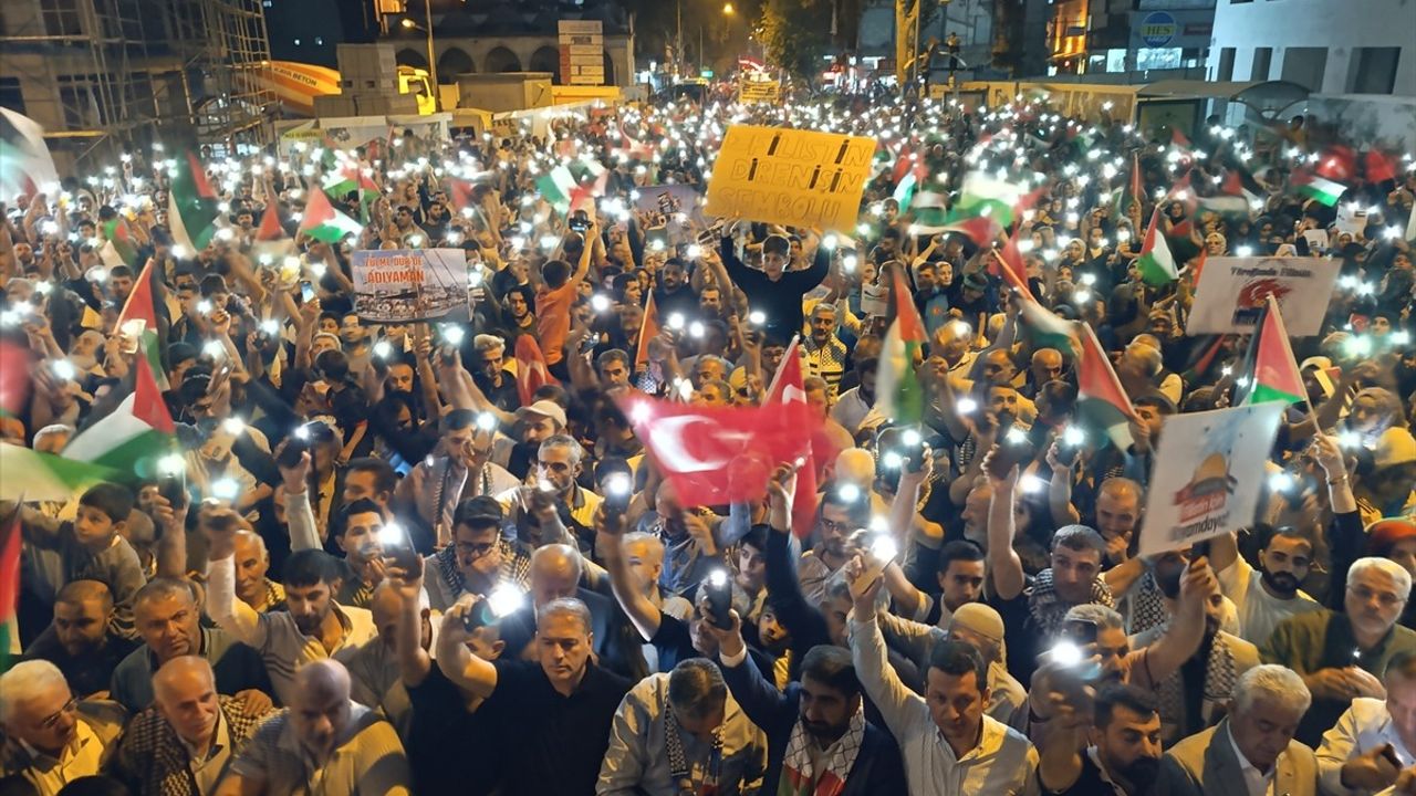 Adıyaman'da Gazze Saldırılarına Protesto