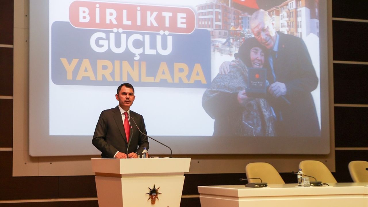 Bakan Kurum Afetlere Dirençli Şehirler İçin Toplandı