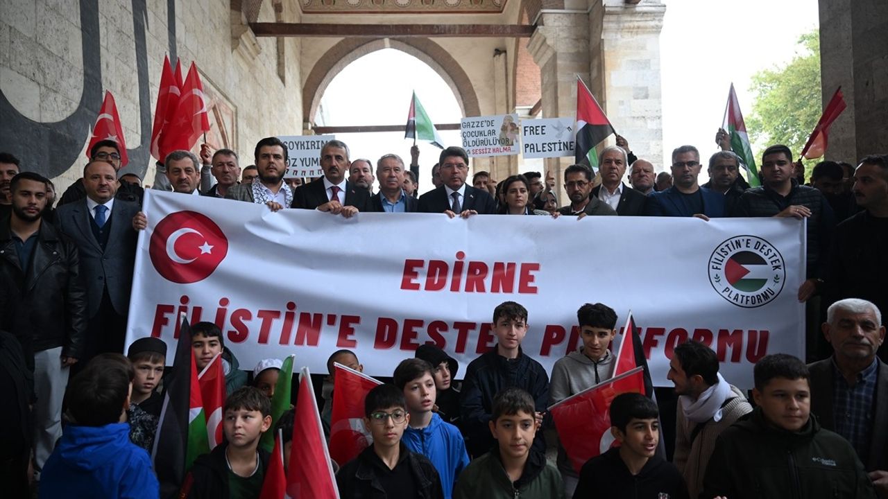 Bakan Tunç'tan Edirne Protestosunda İsrail'e Sert Tepki