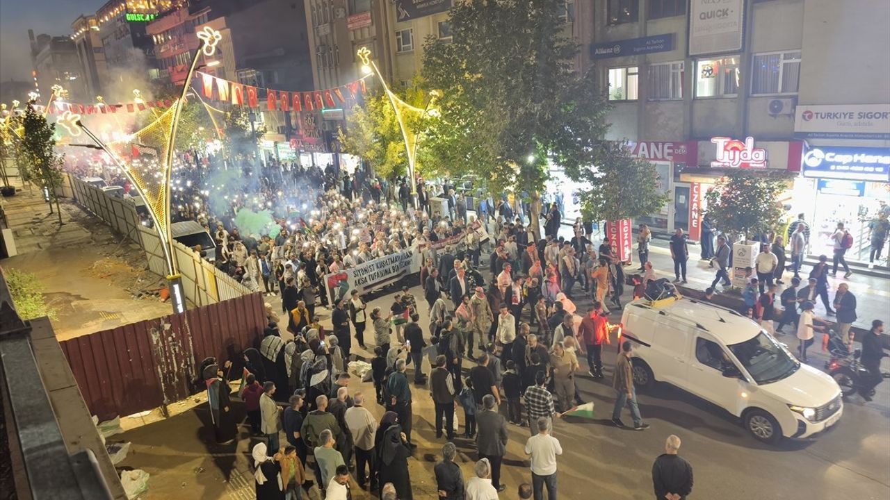 Bingöl'de Gazze Saldırılarına Protesto