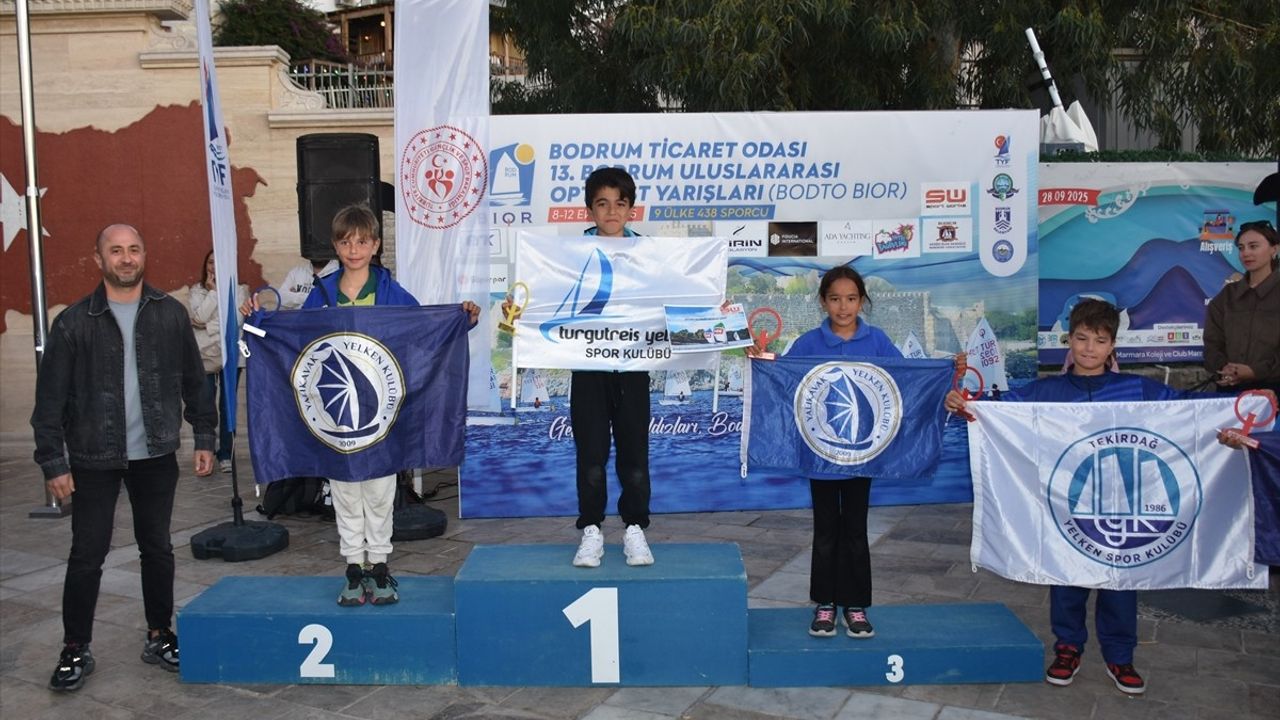 Bodrum'da 13. Uluslararası Optimist Yarışları Tamamlandı