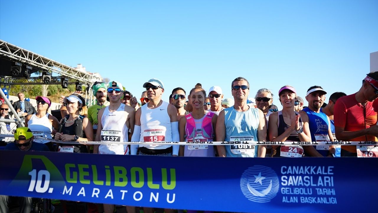 Çanakkale'de 10. Uluslararası Gelibolu Maratonu Heyecanı