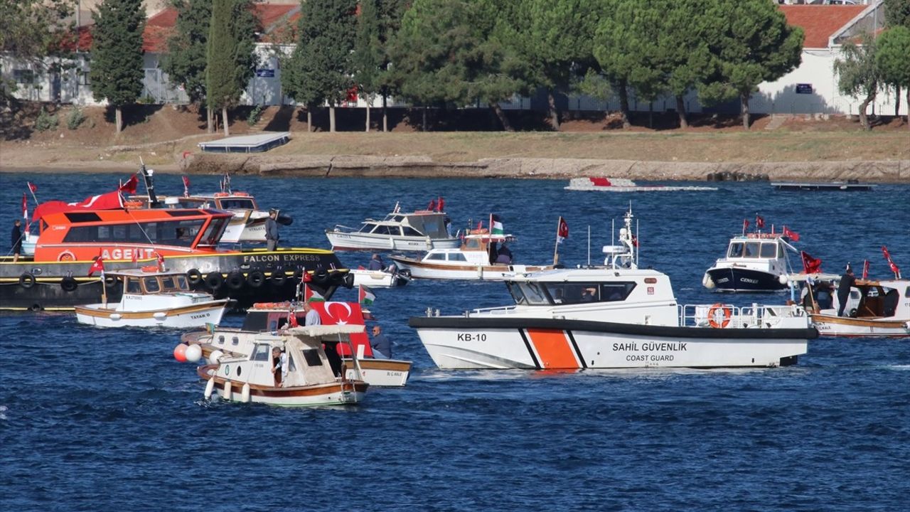 Çanakkale'den Filistin'e Destek Gösterisi