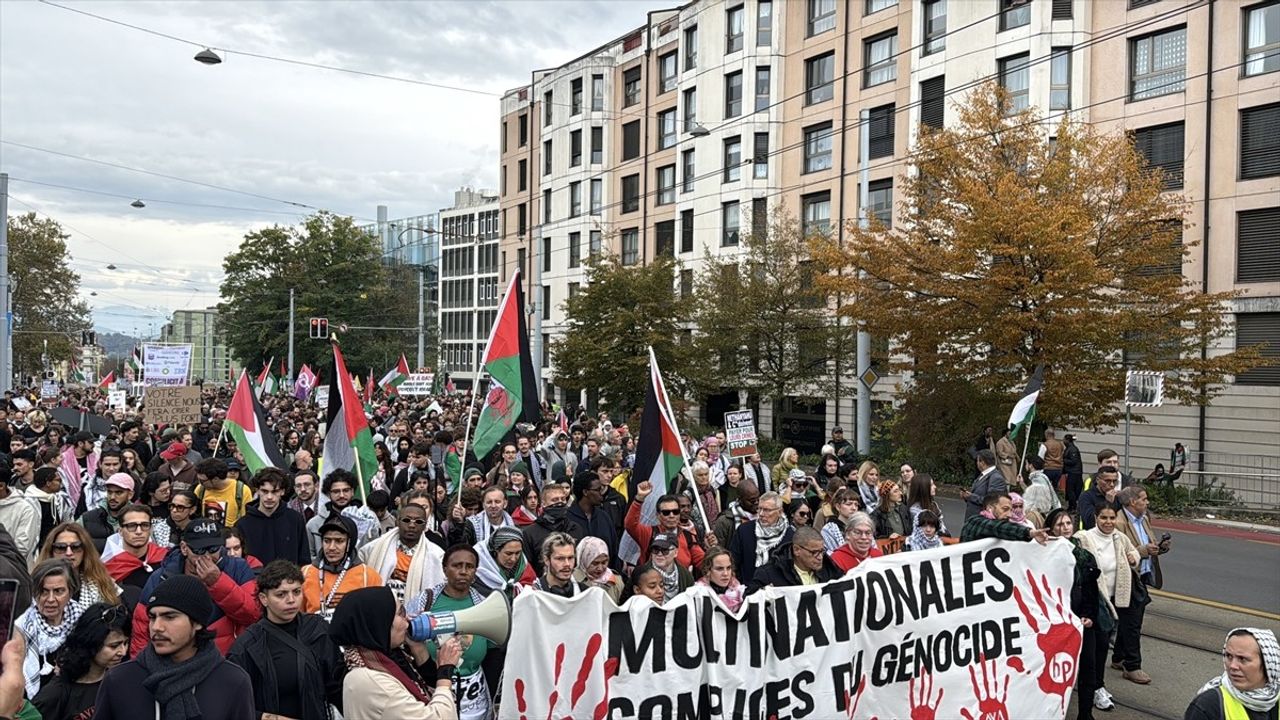 Cenevre'de Gazze Soykırımına Dur Dedi