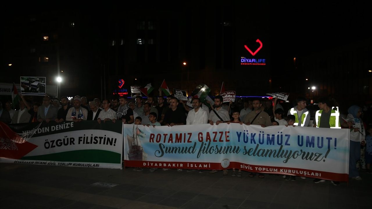 Diyarbakır'da İsrail Saldırılarına Protesto