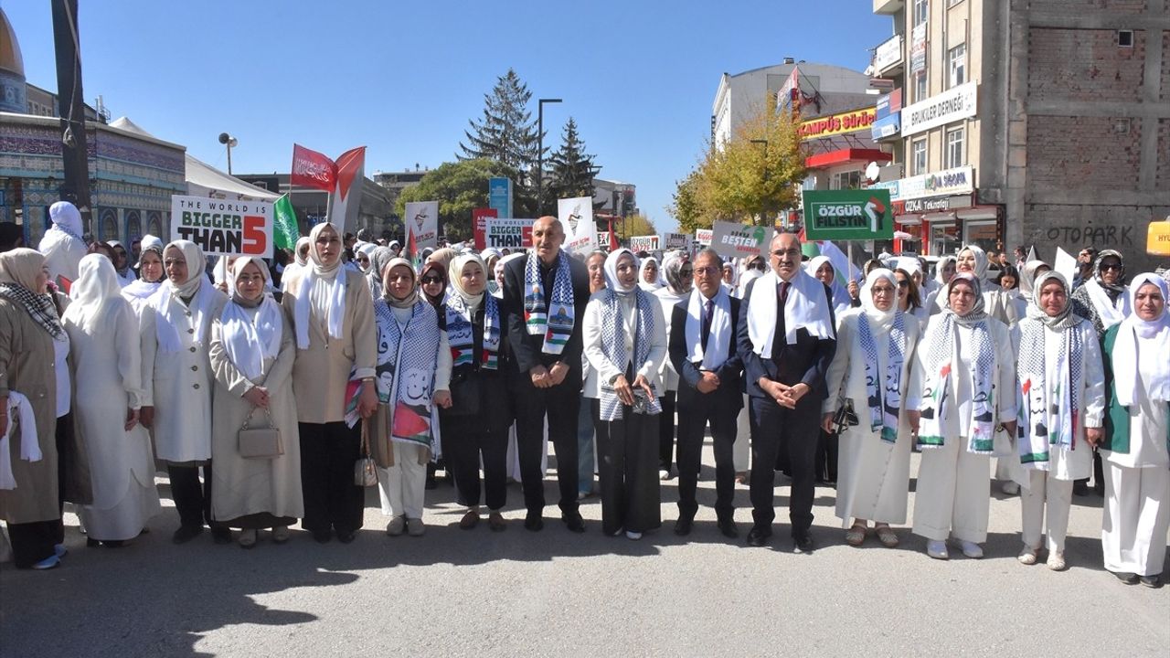 Erzurum ve Çevresindeki Kadınlardan Gazze'ye Destek Protestosu
