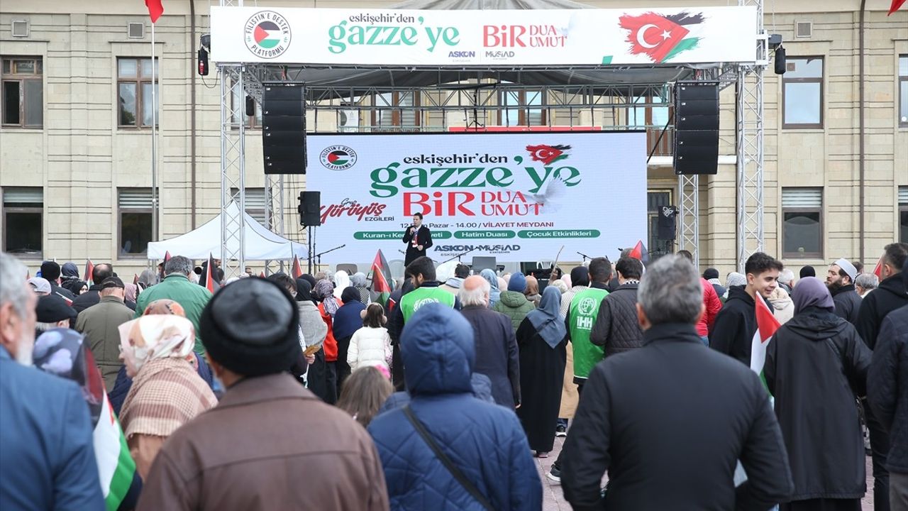 Eskişehir'de "Gazze'ye Bir Dua Bir Umut" Programı