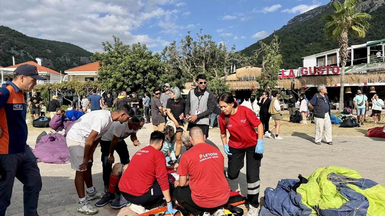 Fethiye'de Yamaç Paraşütü Kazası: 3 Yaralı