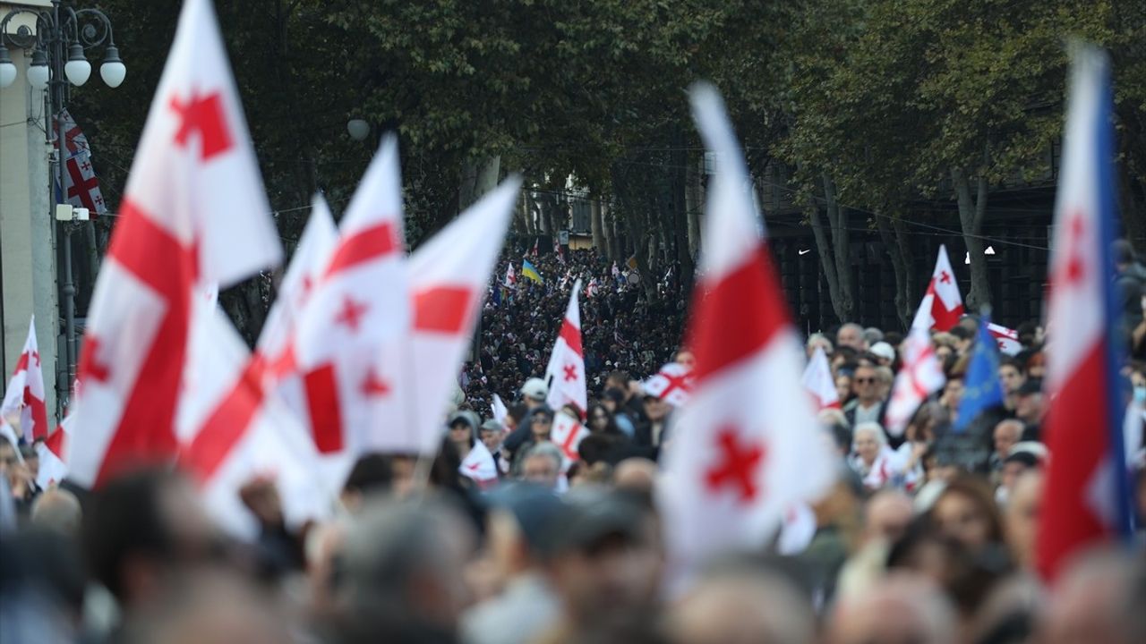Gürcistan'da Göstericilere Polis Müdahalesi