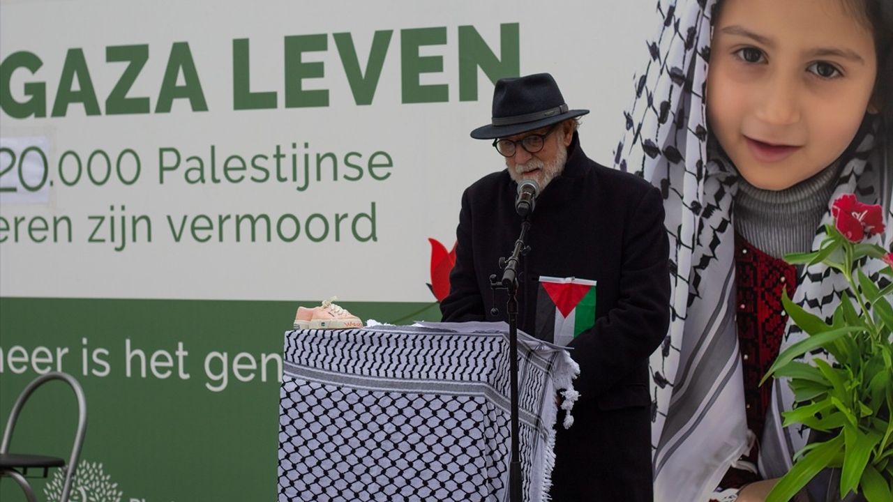 Hollanda'da Filistinli Çocuklar ve Gazeteciler İçin Anma Etkinliği