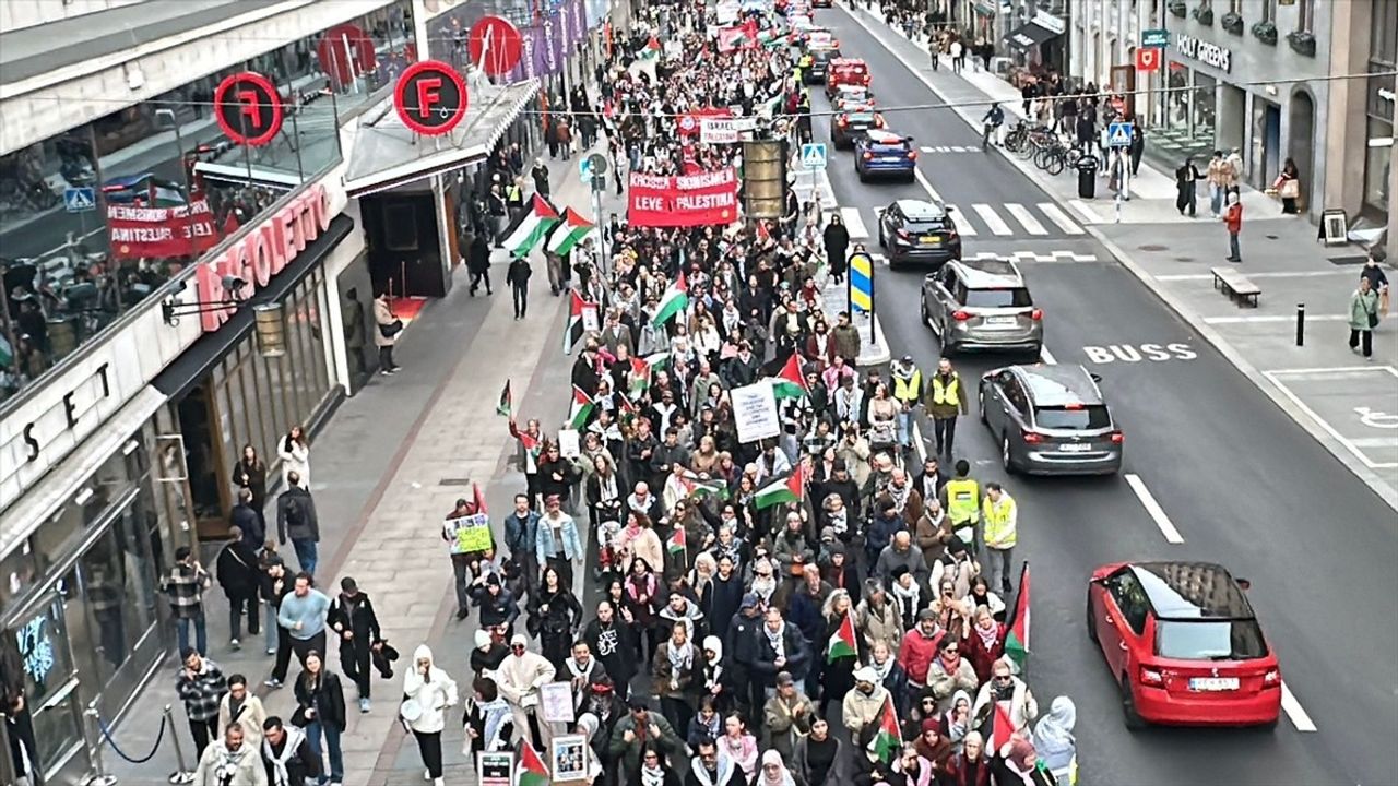 İsveç'te Ceza ve Eylem: Gazze İçin Protesto