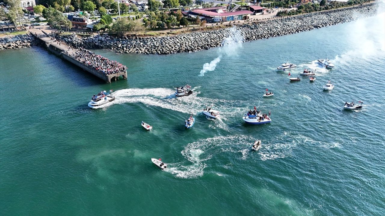 Karadeniz'de Filistin'e Destek Gösterisi