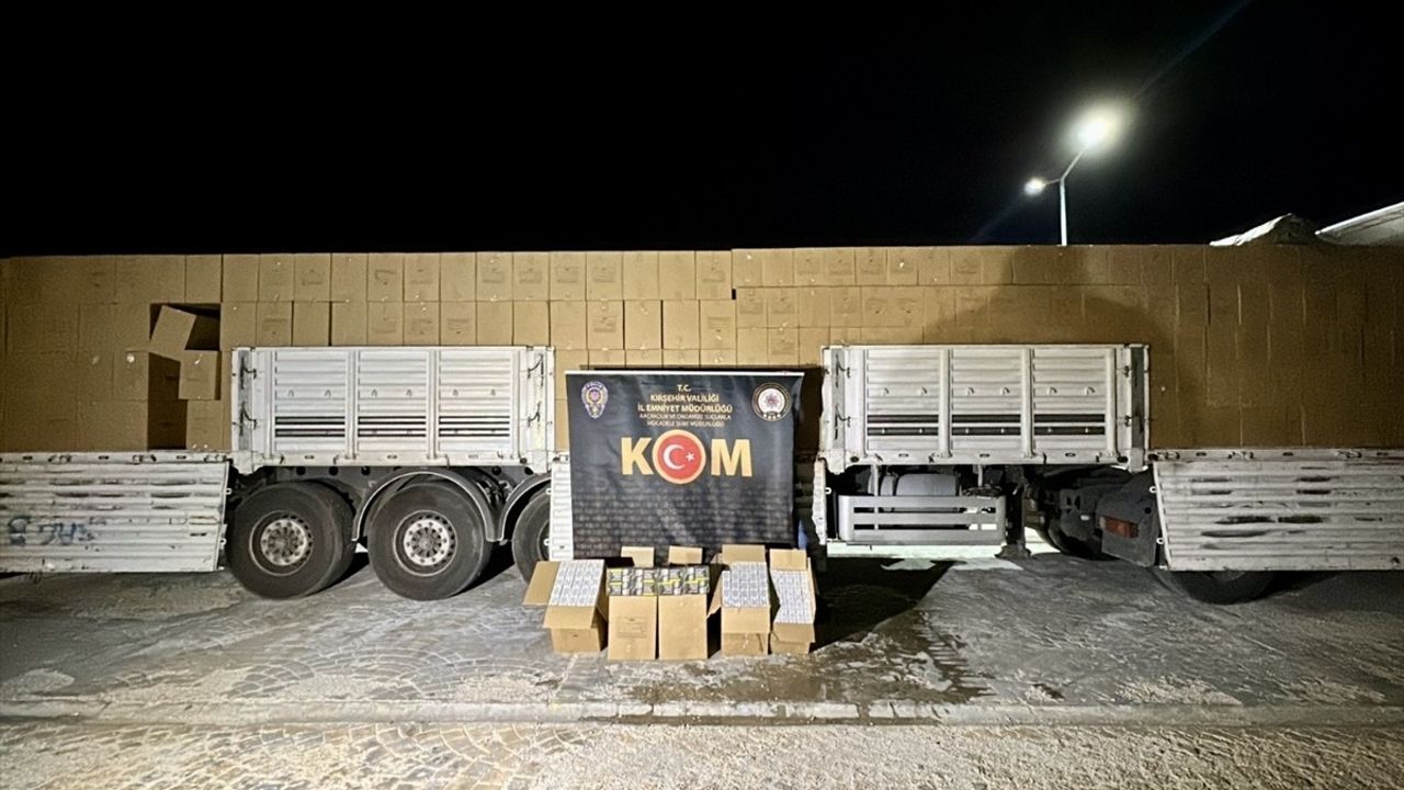 Kırşehir'de Kaçak Makaron Operasyonu