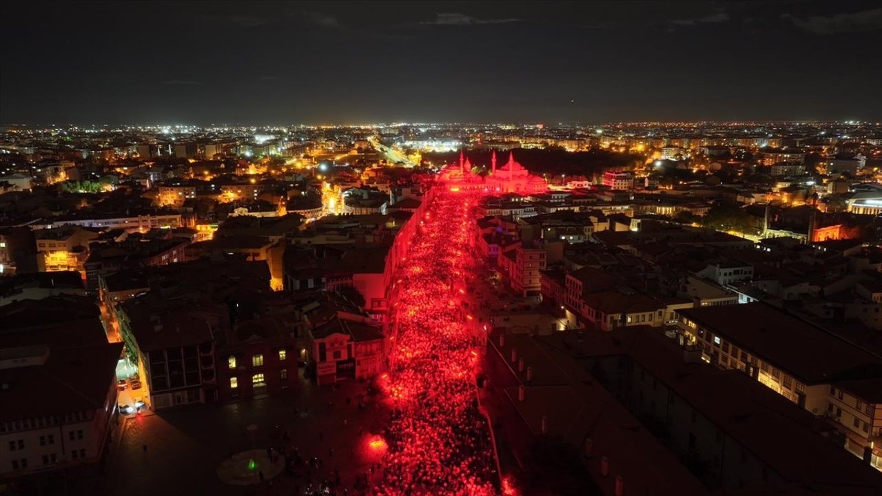 Konya'da Gazze İçin Protesto Yürüyüşü Düzenlendi