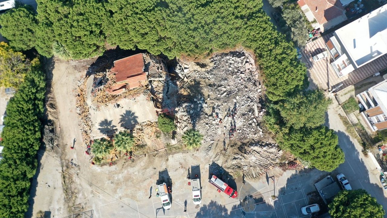 Manisa'da Deprem Tatbikatı Gerçekleştirildi