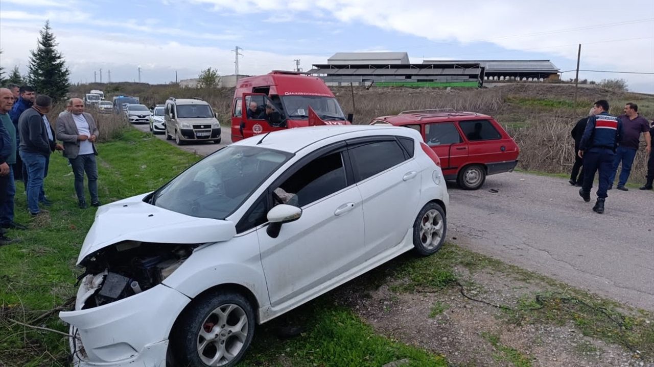 Manyas'ta Trafik Kazası: Bir Yaralı