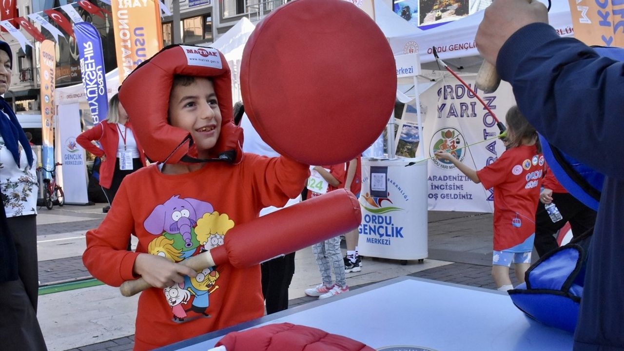 Ordu'da Çocuk Maratonu Coşkusu