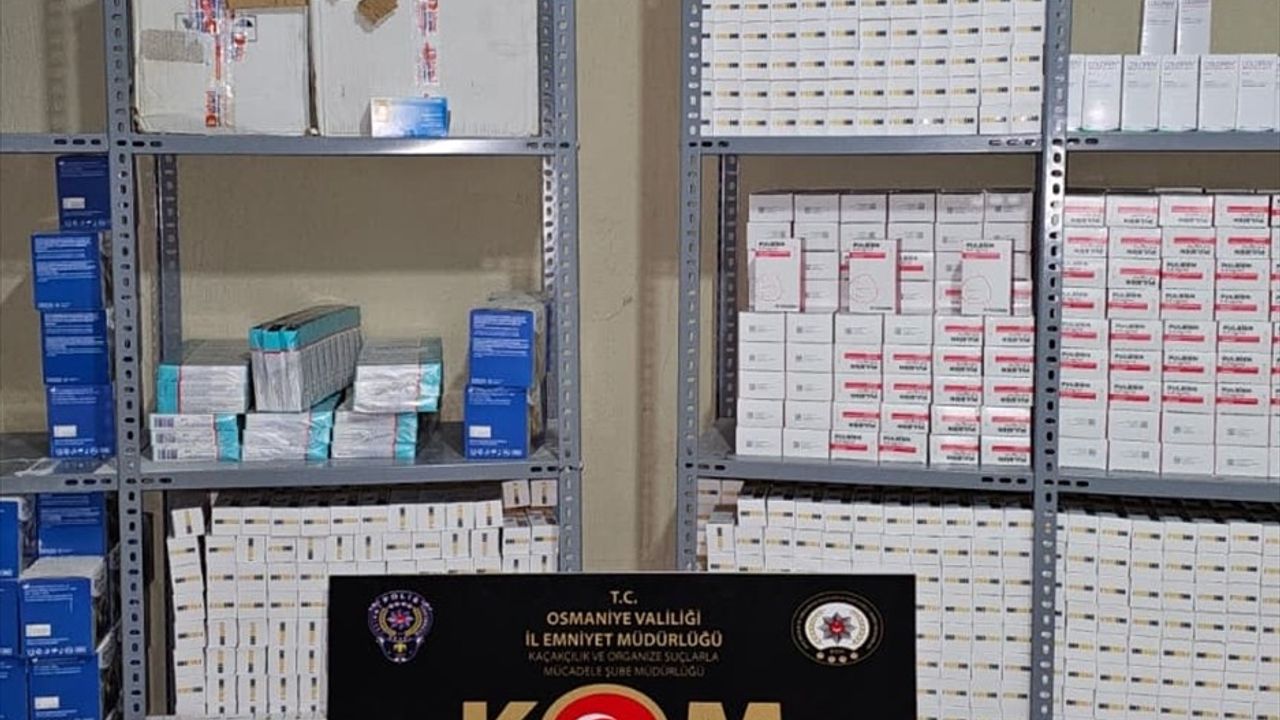 Osmaniye'de Son Kullanma Tarihi Geçmiş 250 Bin İlaç Ele Geçirildi