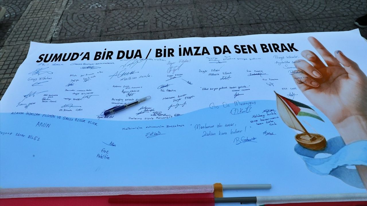 Samsun'da İsrail'in Sumud Filosu'na Saldırısı Protesto Edildi