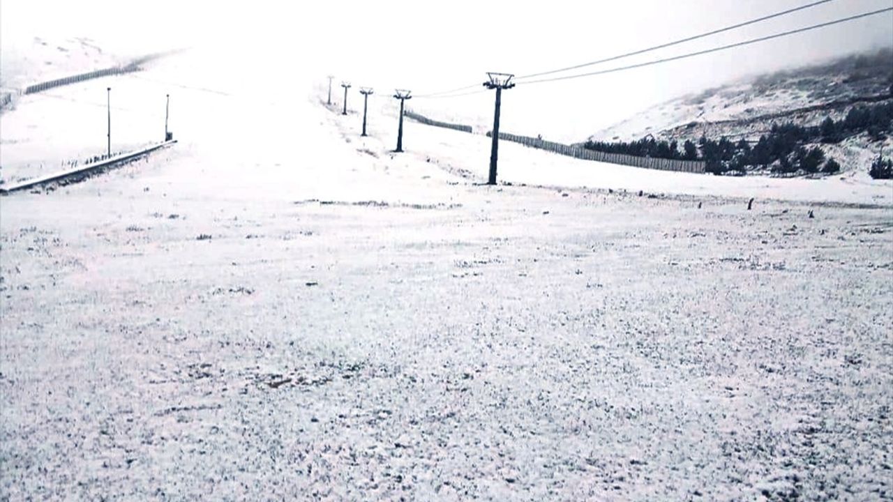 Samsun'da Mevsimin İlk Karı Akdağ'a Düştü