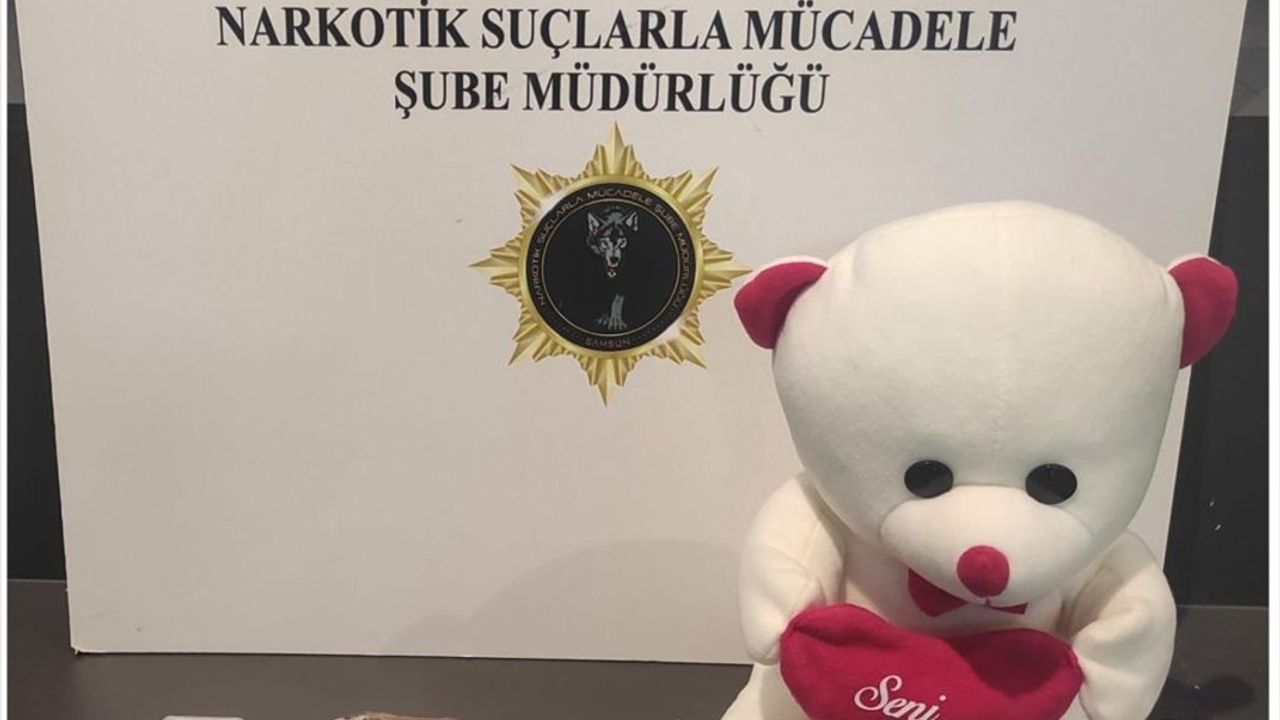 Samsun'da Oyuncak Ayı İçinden Uyuşturucu Çıktı