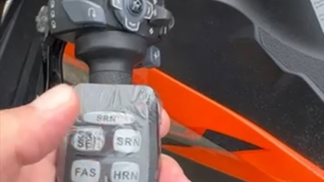 Tekirdağ'da Usulsüz Siren Tertibatı Takılı Motosiklet Sürücüsüne Cezai İşlem