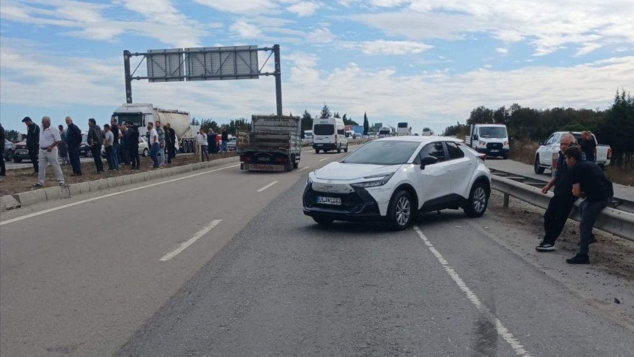 Tekirdağ'da Zincirleme Trafik Kazası: 3 Yaralı