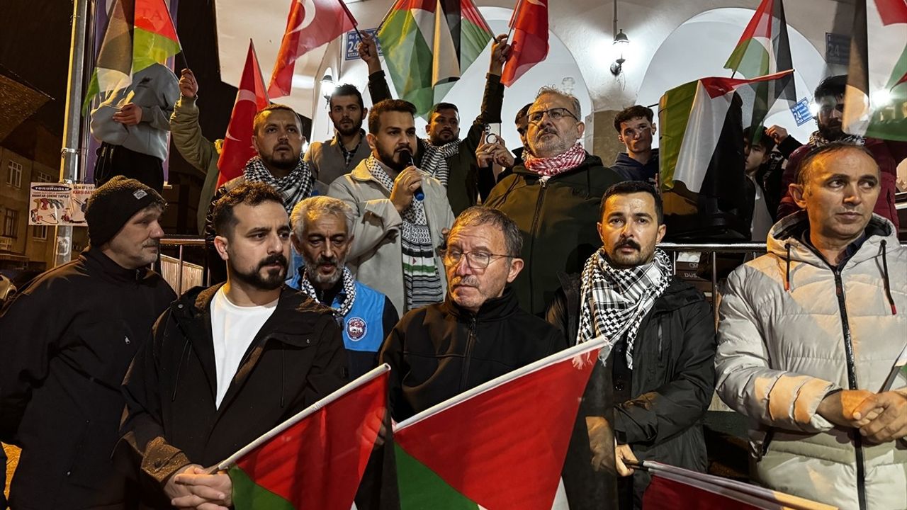 Trabzon ve Çevresinde İsrail'in Saldırılarına Tepkiler Yükseldi