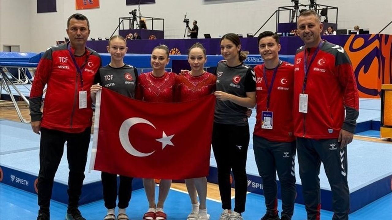 Trampolin Cimnastik Kadın Milli Takımı Bronz Madalyayı Kucakladı