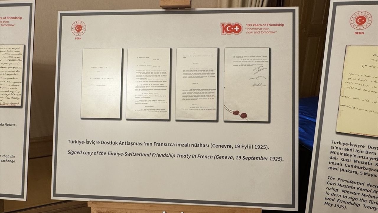 Türkiye-İsviçre Dostluğunun 100. Yılı Arşiv Sergisi Düzenlendi