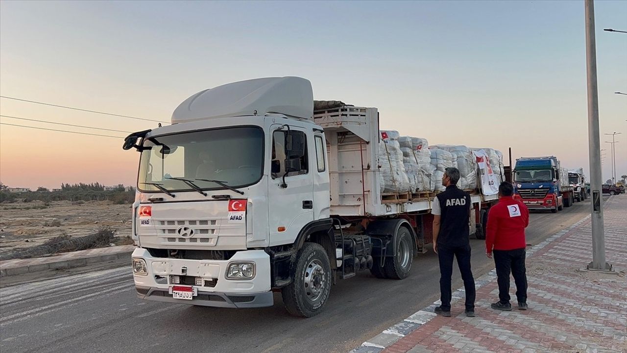 Türkiye'nin Gazze Yardımları Hız Kesmeden Devam Ediyor