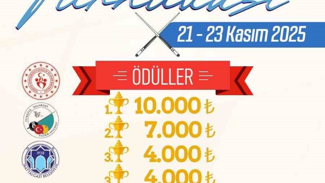 3. Arslantepe 3 Bant Bilardo Turnuvası Başlıyor