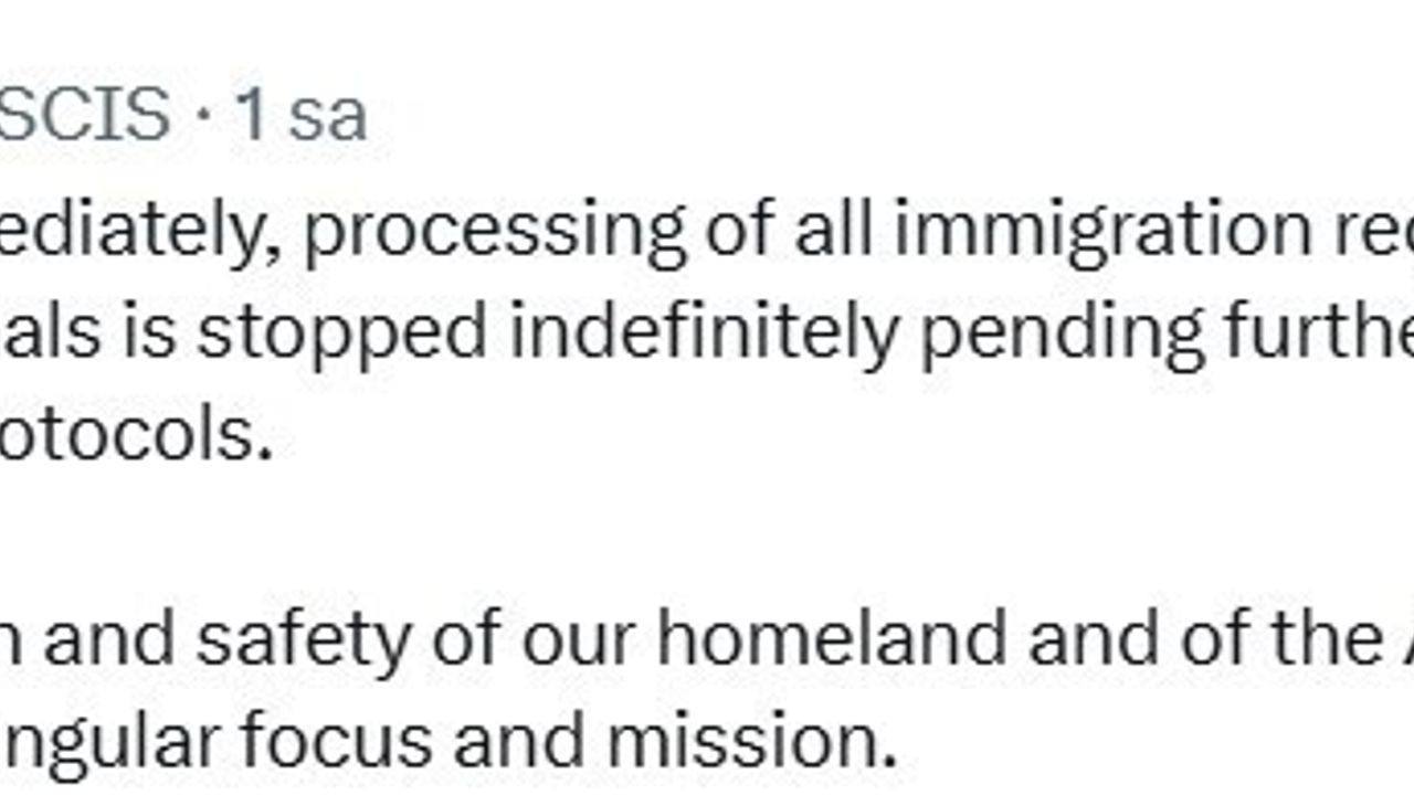 ABD, Afgan Göçmenlik Başvurularını Askıya Aldı