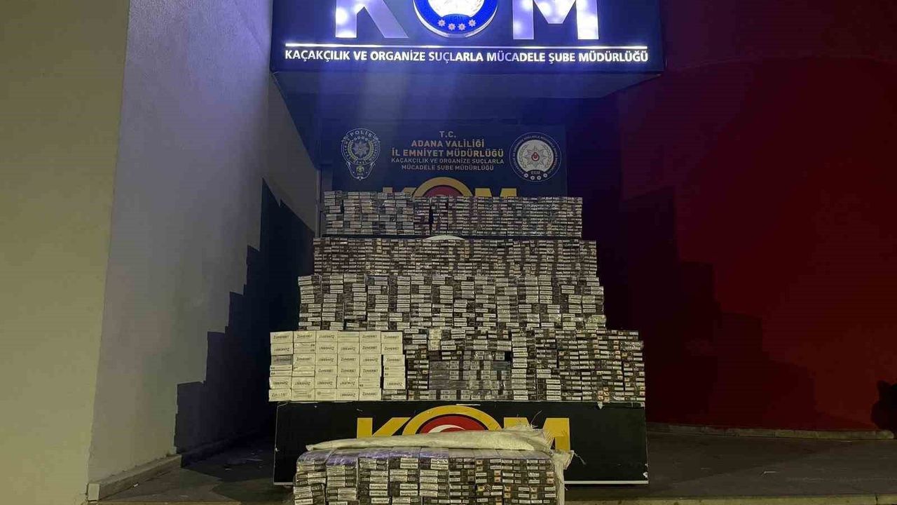 Adana'da 3 Milyon TL Değerinde Kaçakçılık Operasyonu