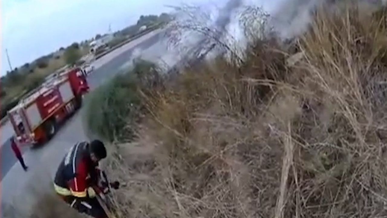 Adana-Mersin Otoyolunda Yangın Faciasından Kılpayı Kurtuluş