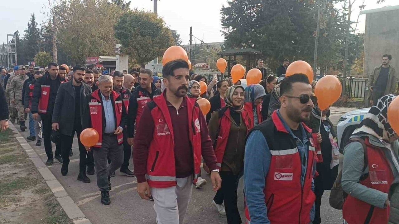 Adıyaman'da Kadına Yönelik Şiddetle Mücadele Yürüyüşü