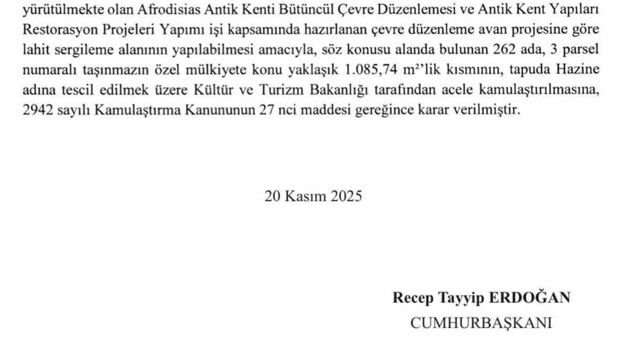 Afrodisias'ta Kamulaştırma Süreci Hızlanıyor