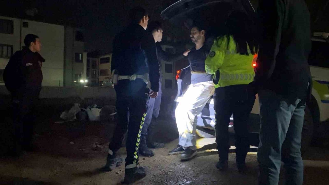 Alkollü Sürücü İnşaat Alanında Yakalandı