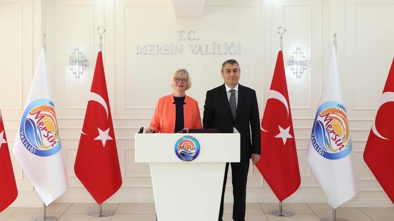 Almanya Büyükelçisi Sorg, Mersin Valisi ile Bir Araya Geldi
