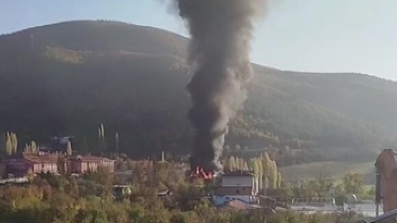 Amasya’da Plastik Depoda Yangın Çıktı