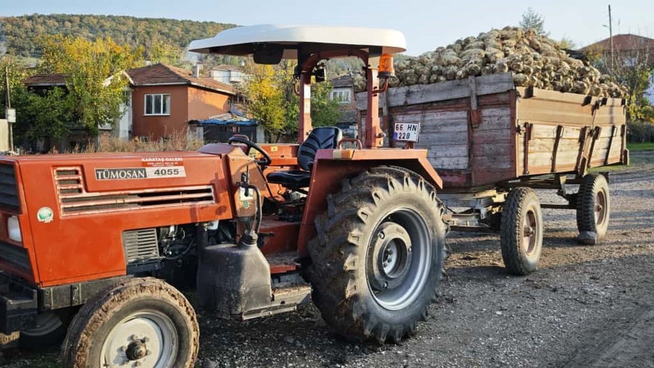 Amasya'da Traktör Römorku Devrildi, Kaza Anı Kamerada