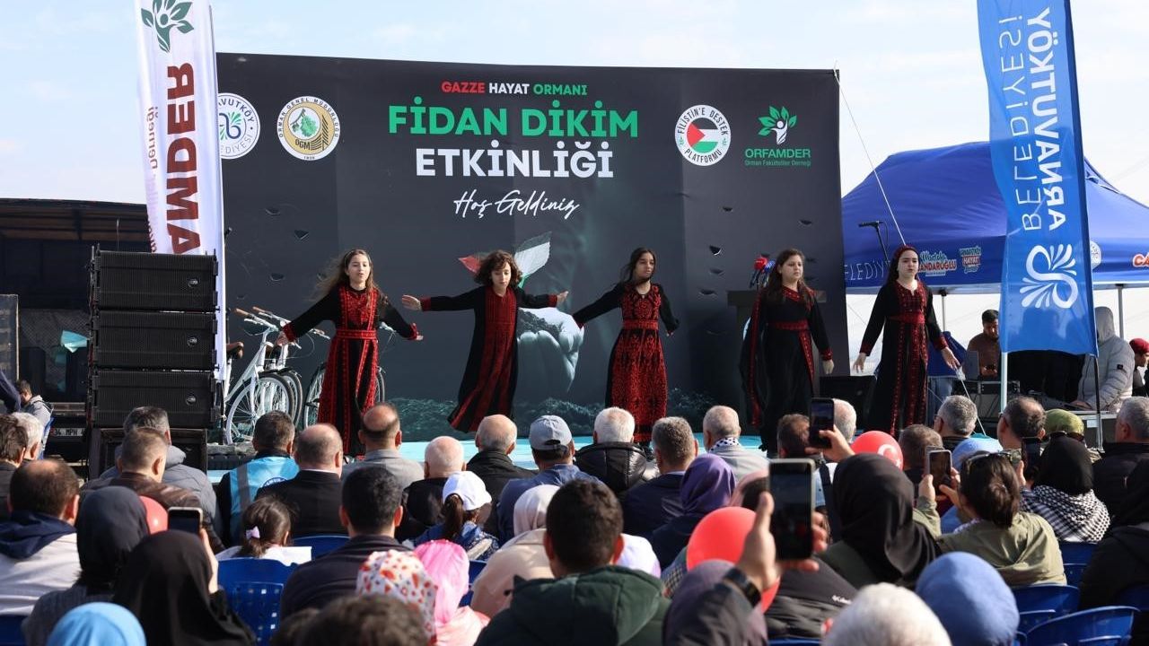 Arnavutköy'de Gazze Hayat Ormanı Oluşturuldu